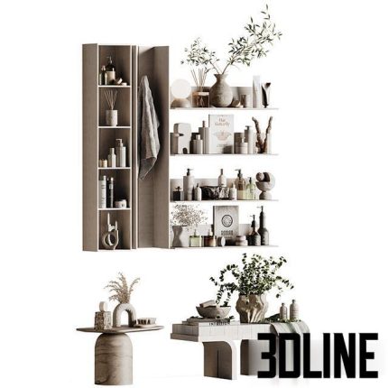 Bathroom Accessories Set 04 1(3dline.net)