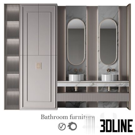 Bathroom Furniture No 30 0(3dline.net)