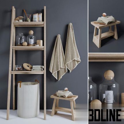 Bathroom decorative set 8 1(3dline.net)