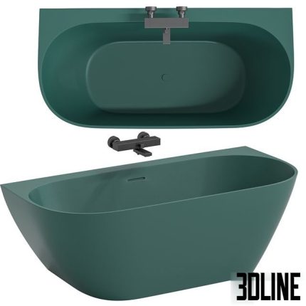 Bathtub Salini sofia wall 0(3dline.net)