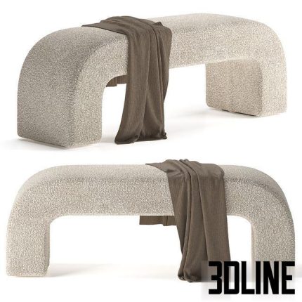 Bernard Boucle Bench Seat 0(3dline.net)