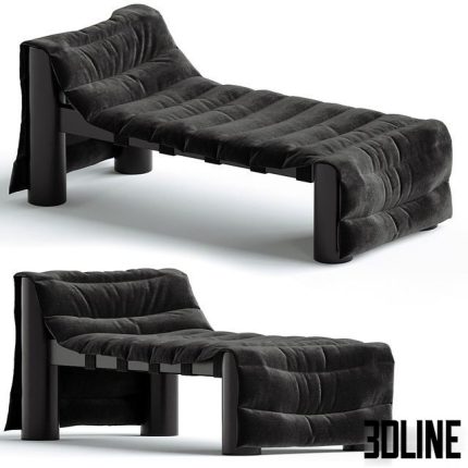 Black Bull Denim Daybed 0(3dline.net)