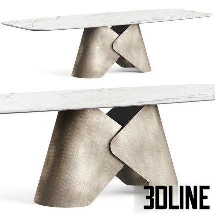 Cattelan Scott 2023 Ceramic Table 0(3dline.net)