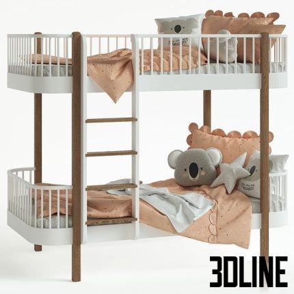 Children's bed - Nubie Oliver Wood Bed 0(3dline.net)