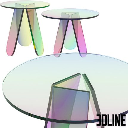 Coffee table Corner design Prism (3dline.net)