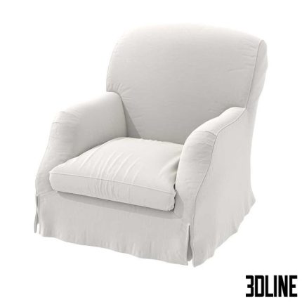 Custom made slipcovered chair 0(3dline.net)