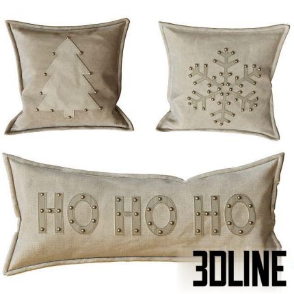 Decorative New Years Pillows 0(3dline.net)