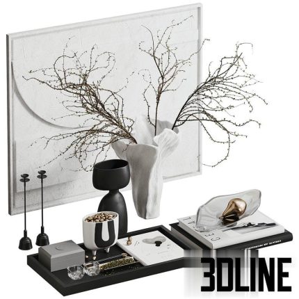 Decorative Set 004 by Corner Design(3dline.net)