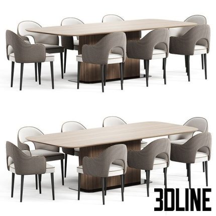 Dining Set 16 4(3dline.net)