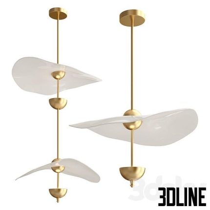 Envolee double biscuit Pendant light(3dline.net)