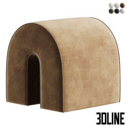 Ernie Upholstered Bench 000(3dline.net)