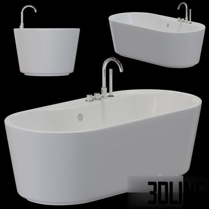 Freestanding bathtub BelBagno BB14(3dline.net)