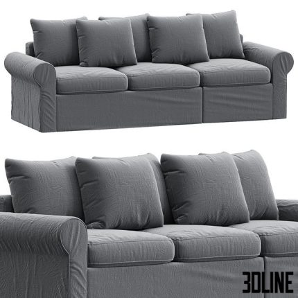 HARLANDA Sleeper sofa, Ljungen medium gray IKEA 0(3dline.net)