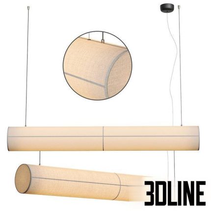HASHIRA LINEAR PENDANT LAMP, RAW 0(3dline.net)