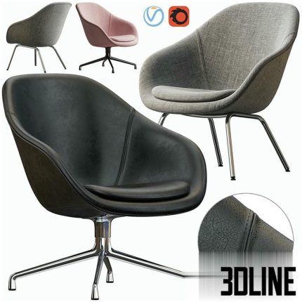 HAY LOUNGE ARMCHAIR(3dline.net)