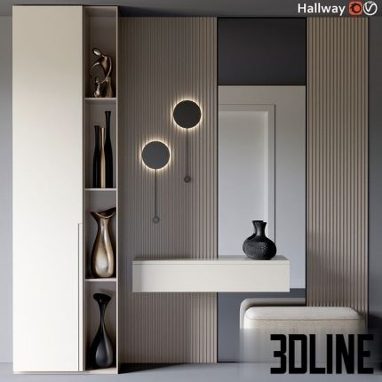 Hallway (minimalism style) 0(3dline.net)