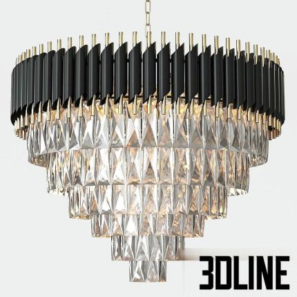Hanging chandelier Omnilux Certaldo OML(3dline.net)