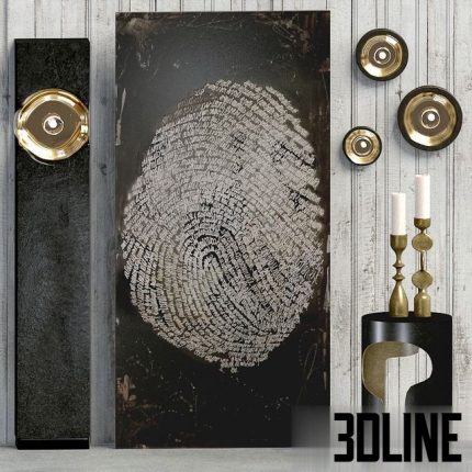 Holly Hunt decorative set 0(3dline.net)