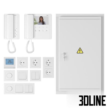 Home electrician 40 Schneider Electric Came(3dline.net)