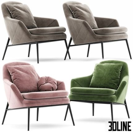 Hug armchair 0(3dline.net)