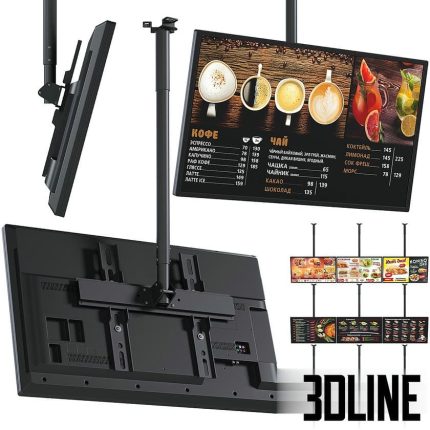 Information display on ceiling bracket(3dline.net)