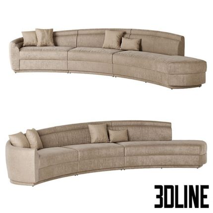 Interlude Home Capri Sectional Plinth 0(3dline.net)