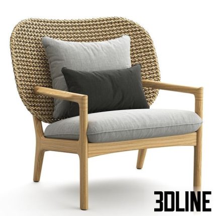 Kay Low Back Lounge Chair 0(3dline.net)