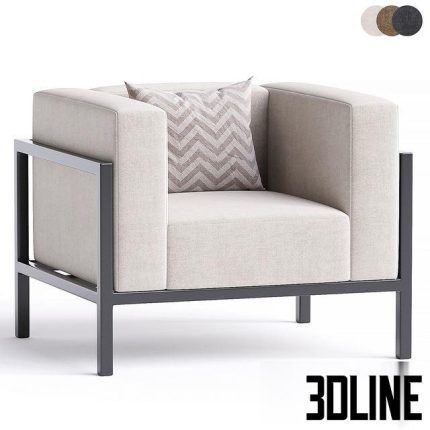 Landscape Club Outdoor Lounge Chair by Kettal 0(3dline.net)