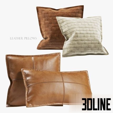 Leather Pillows 0(3dline.net)