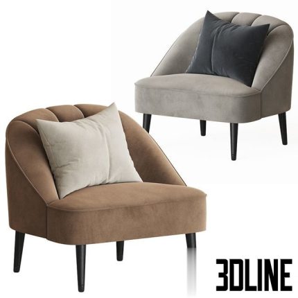 Margot accent armchair made 2(3dline.net)