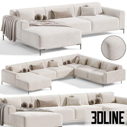 Marlet Corner Sofa Set By divanev 0(3dline.net)