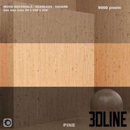 Material wood pine solid set 48 0(3dline.net)