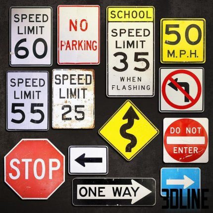 Metal Signs №13 0 0(3dline.net)