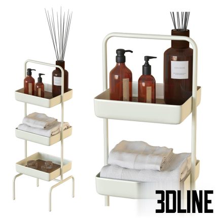 Metal and Wood Storage Unit Zara Home(3dline.net)
