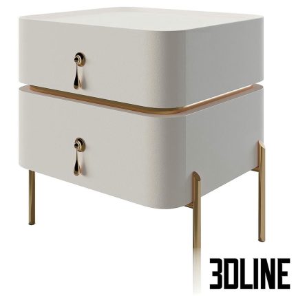 Modern_Bedroom_Nightstand (1)(3dline.net)