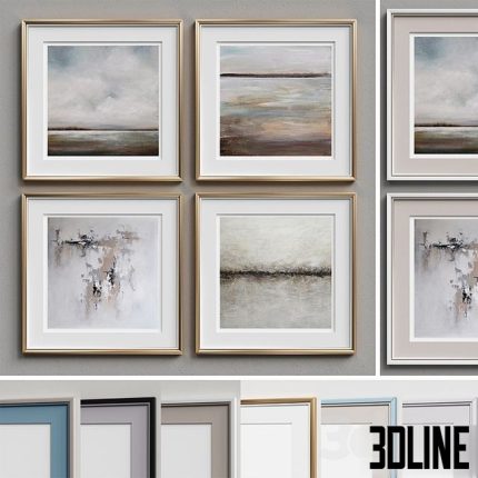 Nice Picture Frames Set 217 0(3dline.net)