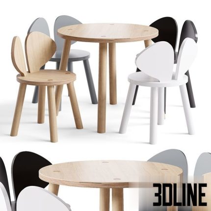 Oak chair 0(3dline.net)