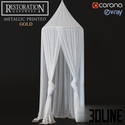 RH METALLIC PRINTED GOLD(3dline.net)