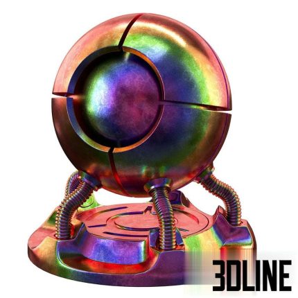 Rainbow metal material(3dline.net)