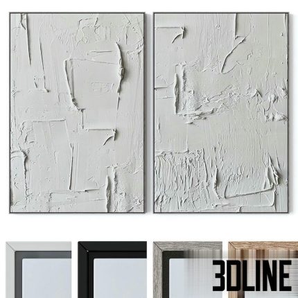 Set of Large Wall Paintings 2120 2(3dline.net)
