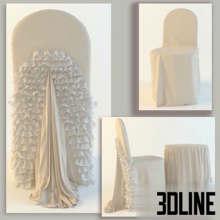 Table Chair cover(3dline.net)