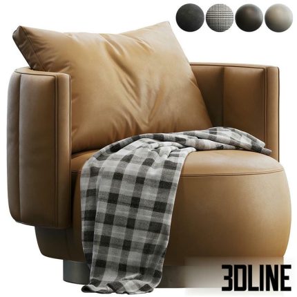 Torii bold chair from MINOTTI brand(3dline.net)