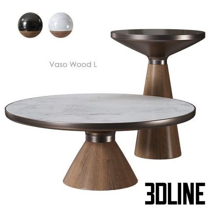Vaso Wood L Coffee table from SKANDI FURNITURE 0(3dline.net)