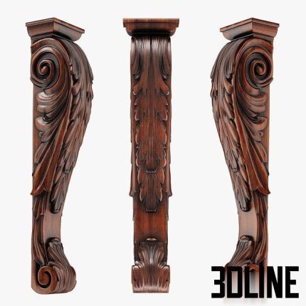 Wood Corbel-14 0(3dline.net)