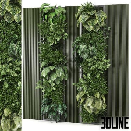 indoor wall vertical garden - Set 953 0(3dline.net)