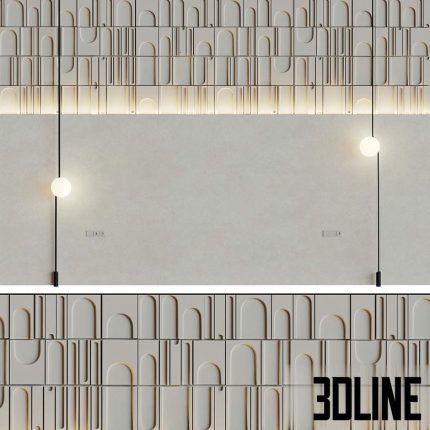 Decorative wall 3D panel 014 0(3dline.net)