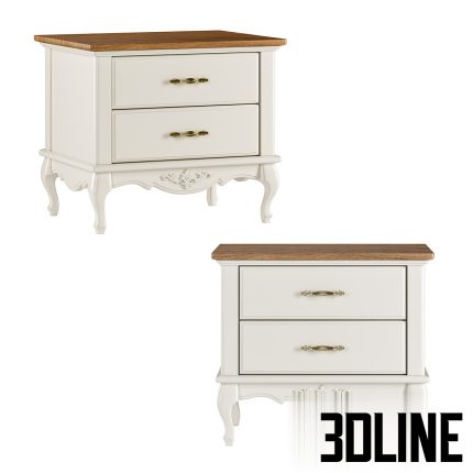 Bedside table Meroni Nightstand Bedside table(3dline.net)