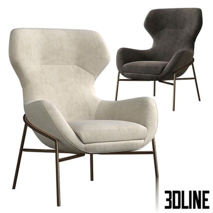 Brera Armchair Giuliomarelli(3dline.net)