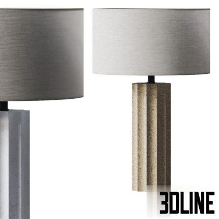 CB2 Scallop Table Lamps 0(3dline.net)