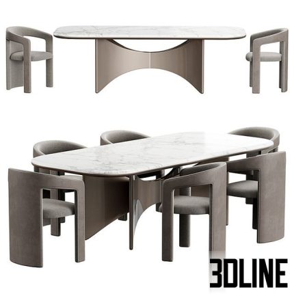 Chair Holt Konyshev Turri Blues Table 0(3dline.net)